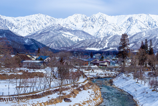 EASY WHITE WINTER SNOW MOUNTAIN IN HAKUBA 7D5N