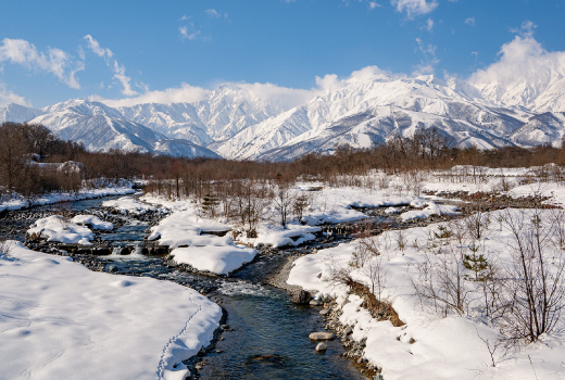 EASY WHITE WINTER SNOW MOUNTAIN IN HAKUBA 7D5N